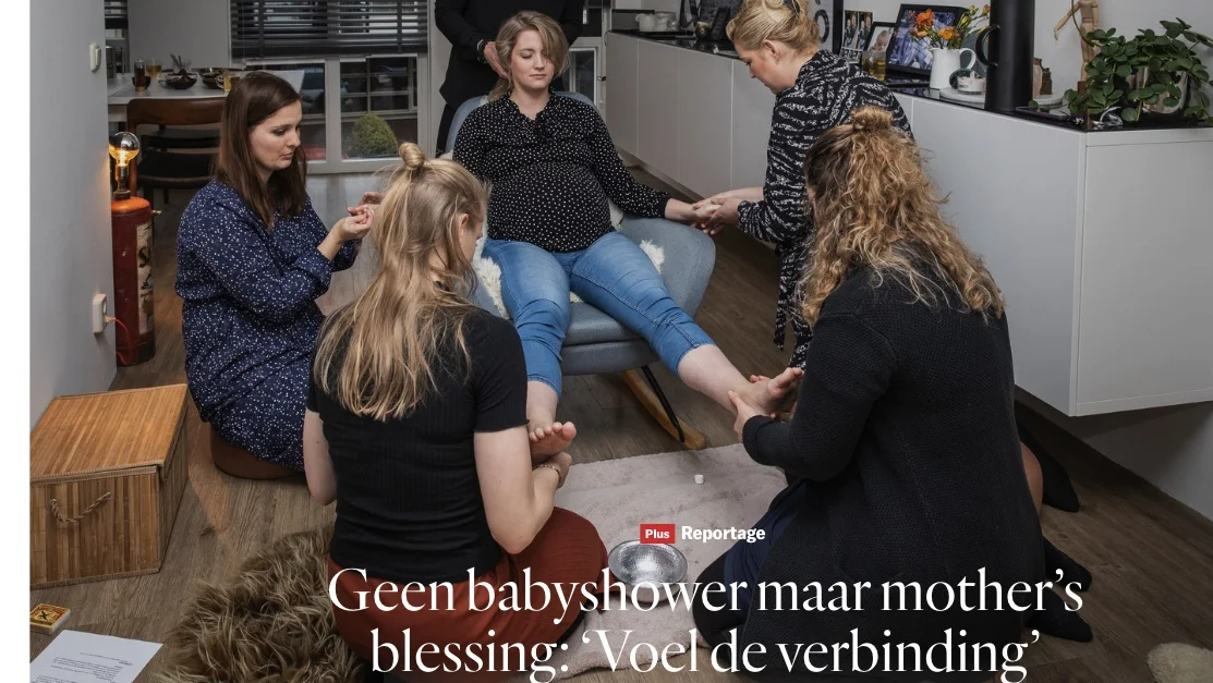 Geen babyshower maar Mother's blessing